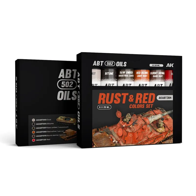 Abteilung 502 Oil Paints - Rust & Red Colors Set (AKABT304)