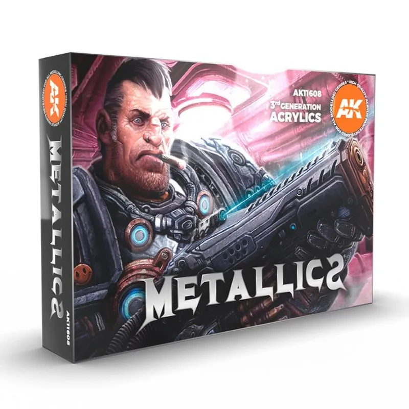 AK Interactive 3rd Gen Acrylic Metallics Set (AK11608)