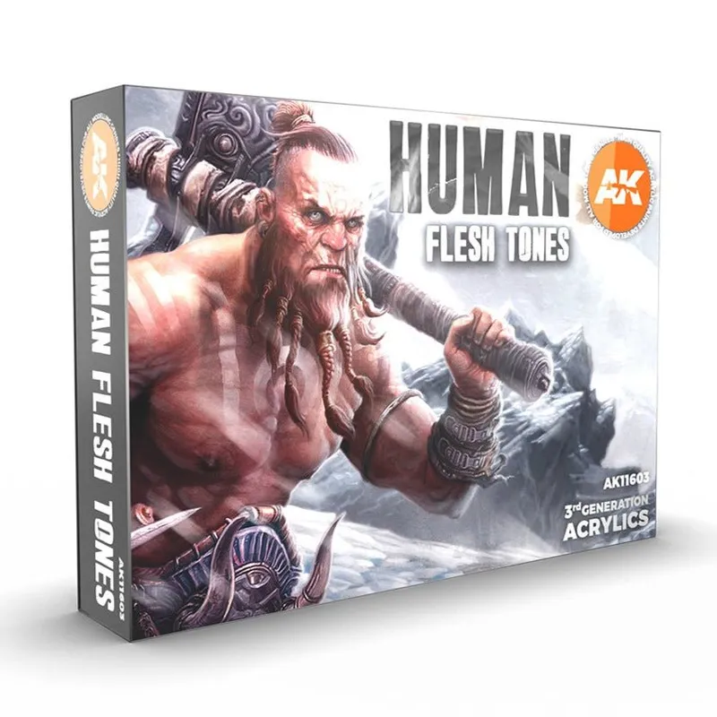 AK Interactive 3rd Gen Acrylics Human Flesh Tones Set (AK11603)