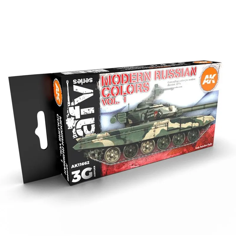 AK Interactive 3rd Gen AFV Paint Set - Modern Russian Colors Vol 1 (AK11662)