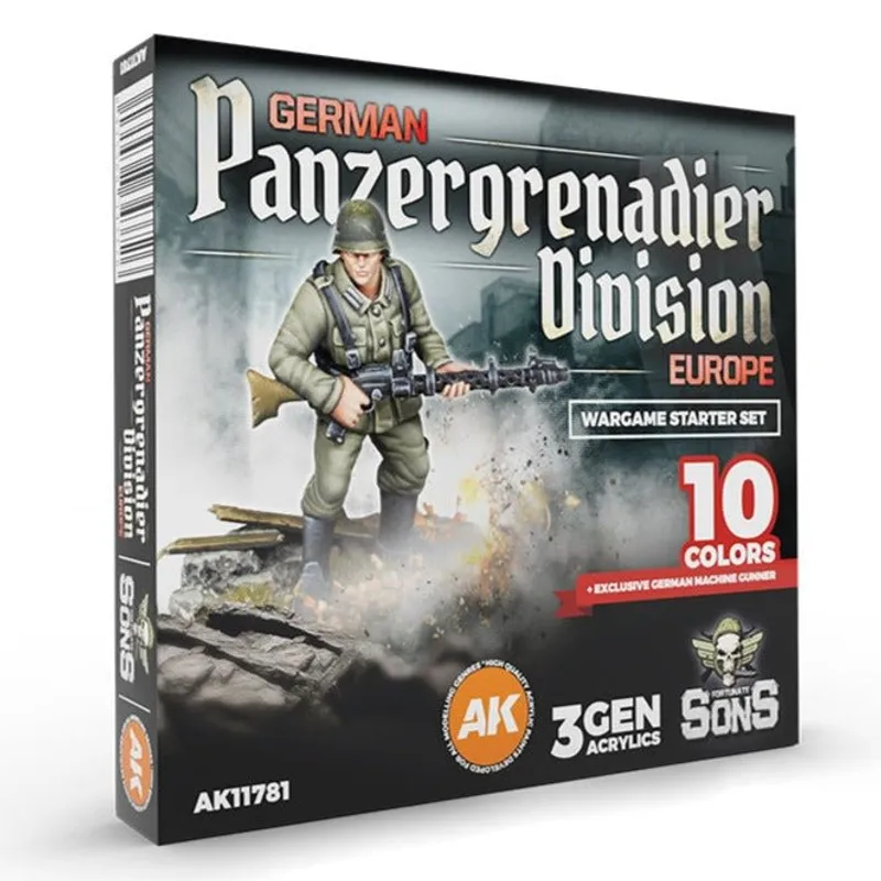 AK Interactive German Panzergrenadier Paint Set (AK11781)