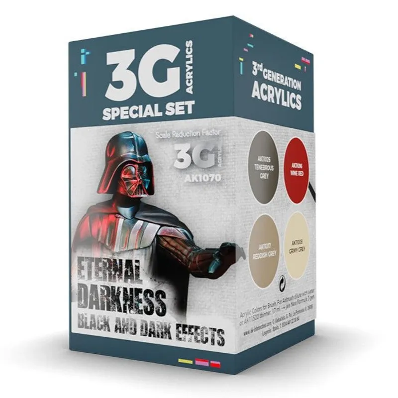 AK Interactive Wargame Color Set: Eternal Darkness (AK1070)