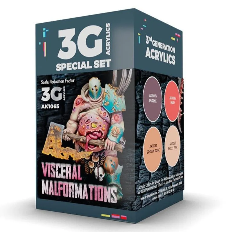 AK Interactive Wargame Color Set: Visceral Malformations (AK1065)