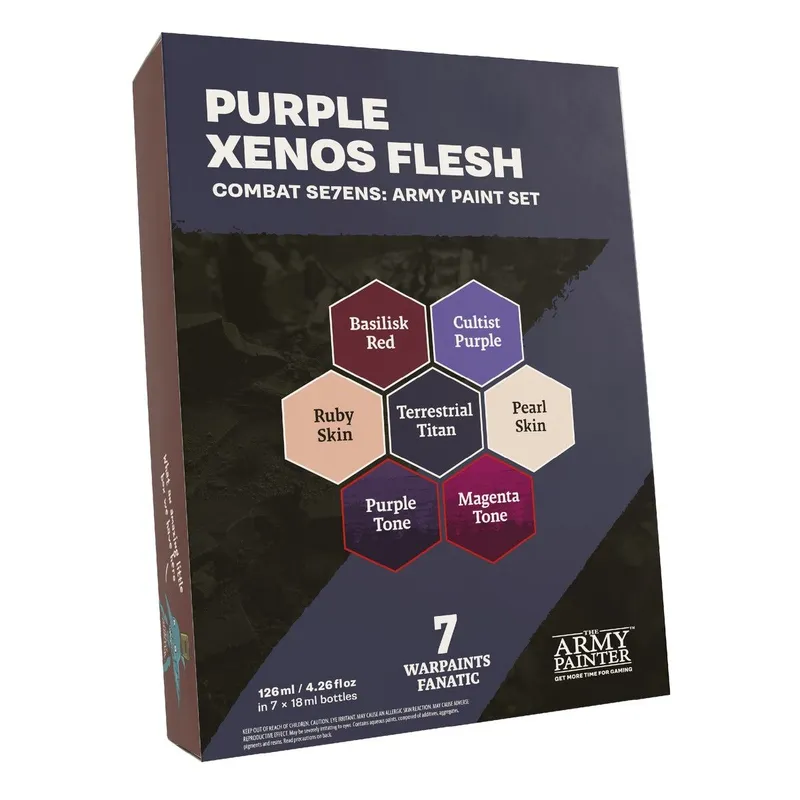 Combat Se7ens: Purple Xenos Flesh box and contents