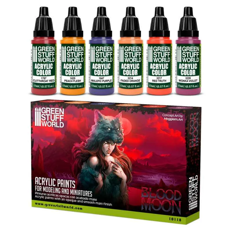 Green Stuff World Paint Set - Blood Moon