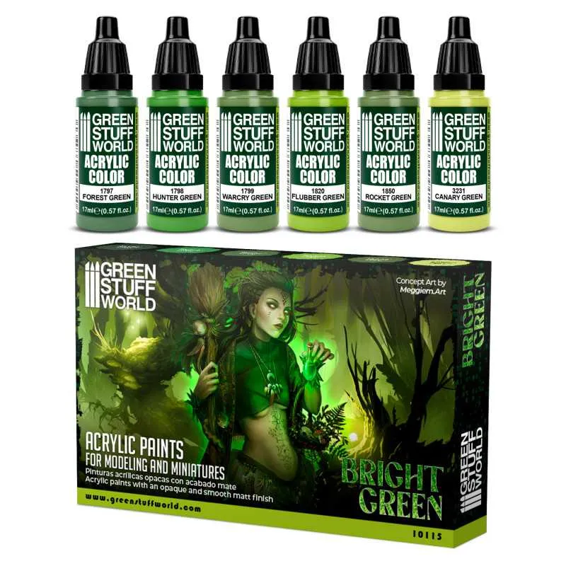 Green Stuff World Paint Set - Bright Green