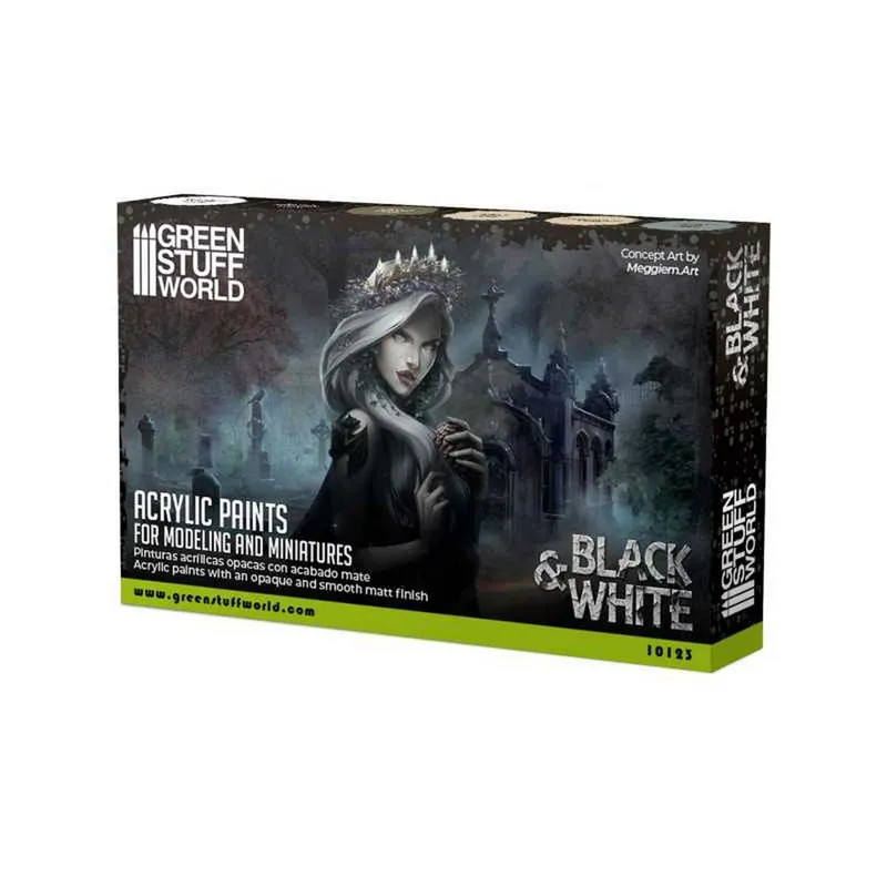 Paint Set - Black and White box and contents