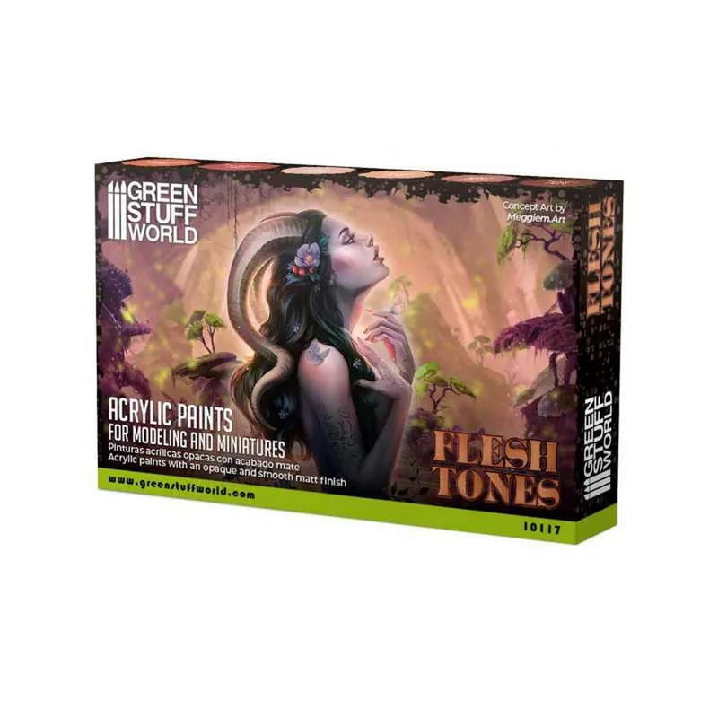 Paint Set - Flesh box and contents