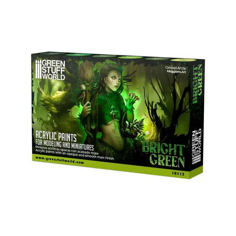 Paint Set - Green box and contents