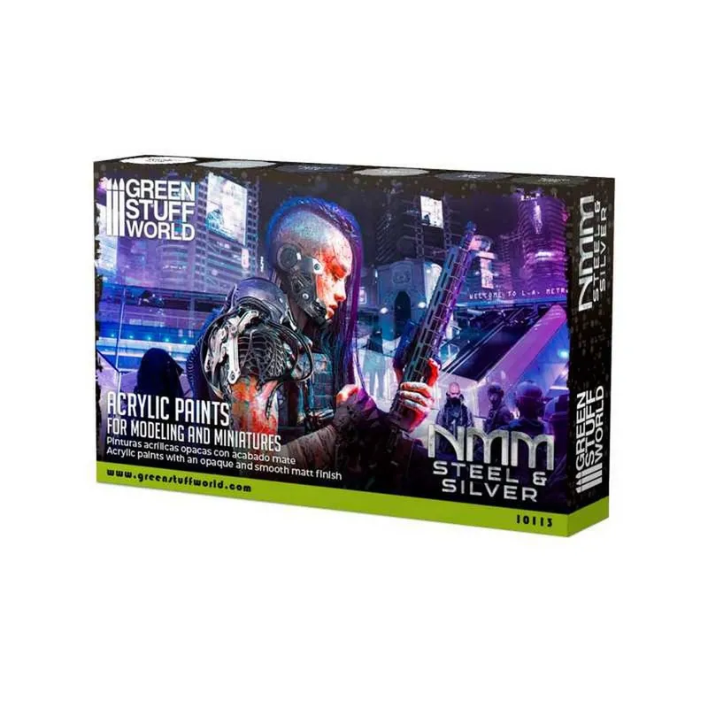 Paint Set - NMM Steel and Silver box and contents