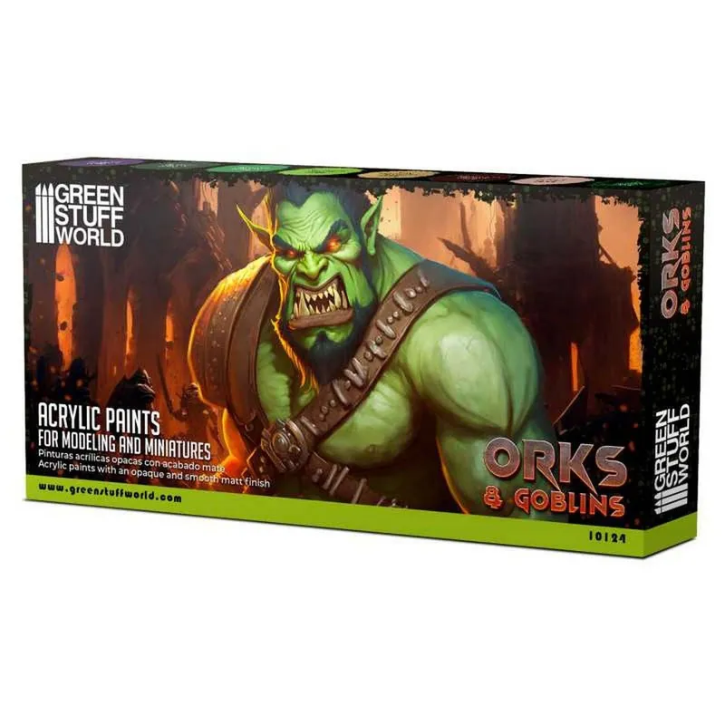 Paint Set - Orcs and Goblins box and contents