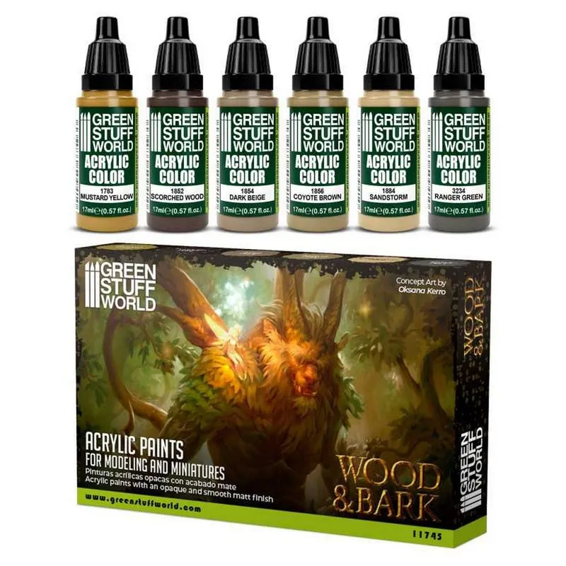 Paint Set: Wood 'n' Bark box and contents