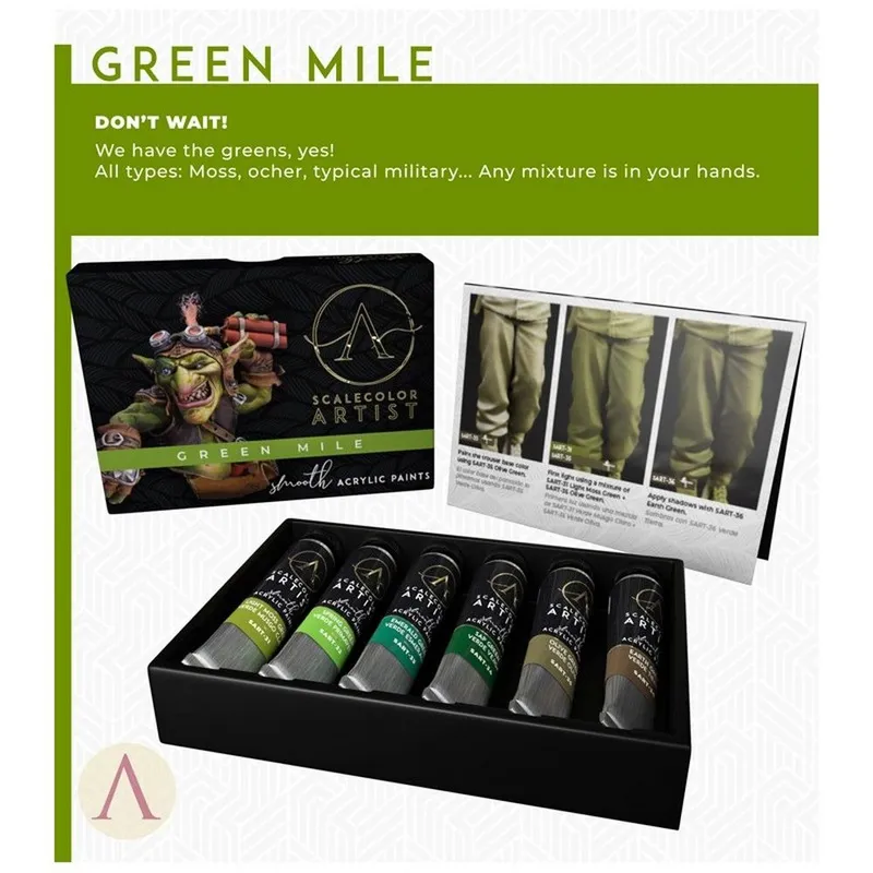 Scalecolor: Green Mile box and contents