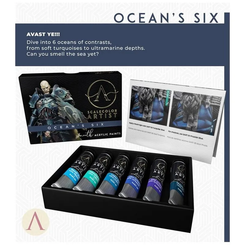 Scalecolor: Ocean's Six box and contents