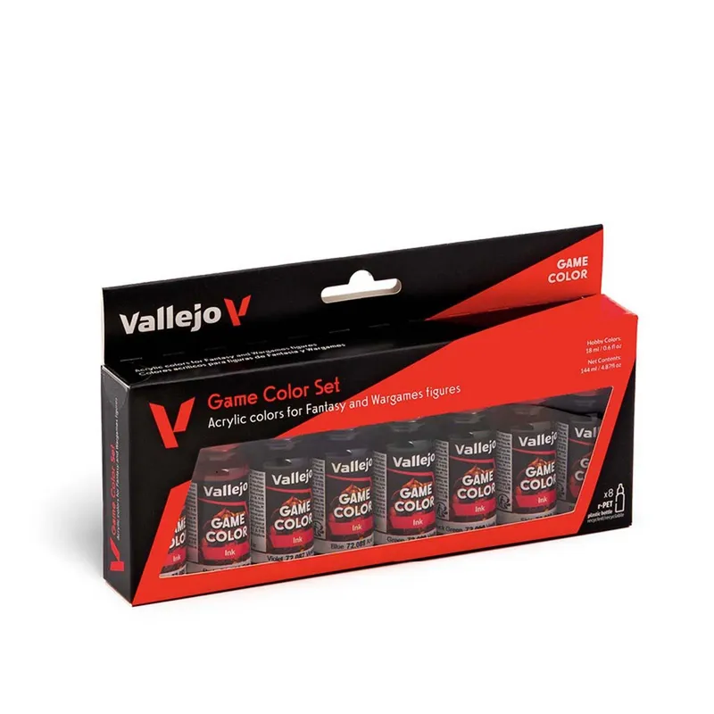 Vallejo Game Color - Games Ink Set box and contents