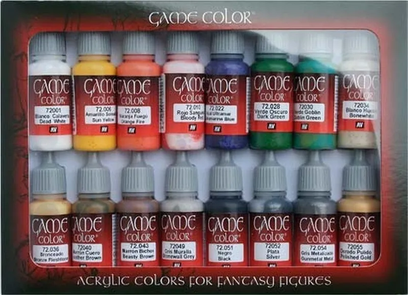 Vallejo Game Color - Introduction Set box and contents