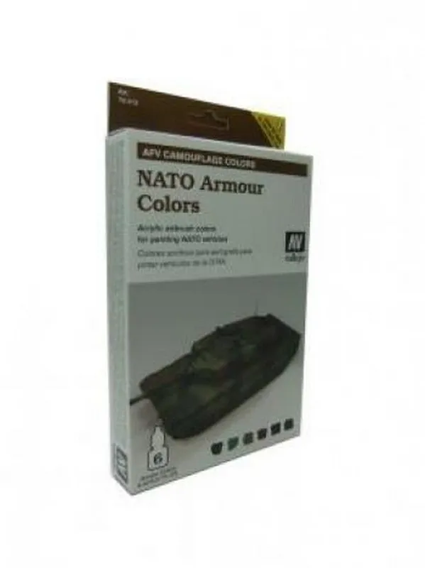 Vallejo Model Air - Nato Camouflage Set box and contents