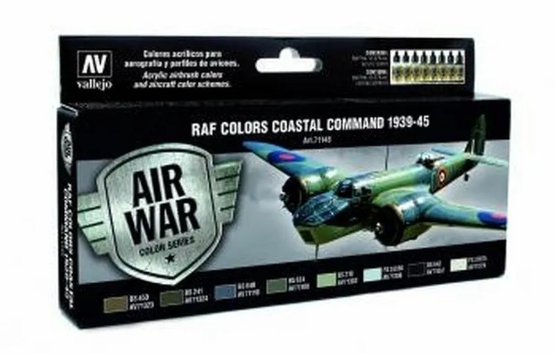 Vallejo Model Air - RAF & FAA Coastal Command 1939-45 Set box and contents