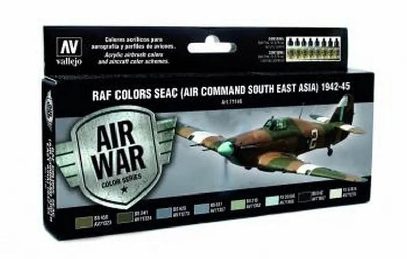 Vallejo Model Air - RAF & FAA SEAC 1942-45 Set box and contents