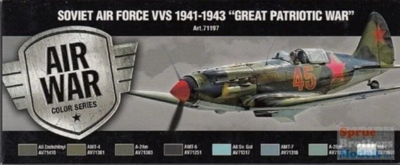 Vallejo Model Air - Soviet Air Force VVS 1941 - 1943 Set box and contents