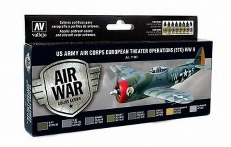 Vallejo Model Air - US Army Air Corps ETO WWII Set box and contents