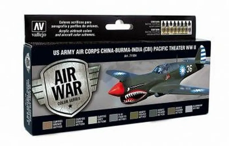 Vallejo Model Air - US Army Air Corps Pacific WWII Set box and contents