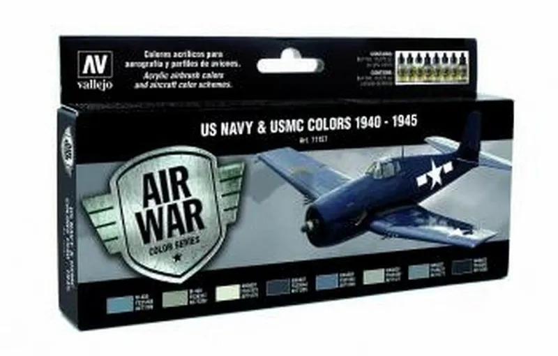 Vallejo Model Air - USN Aircraft Set box and contents