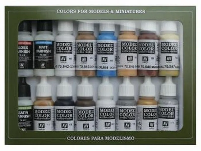 Vallejo Model Color - Medieval Colors Set box and contents