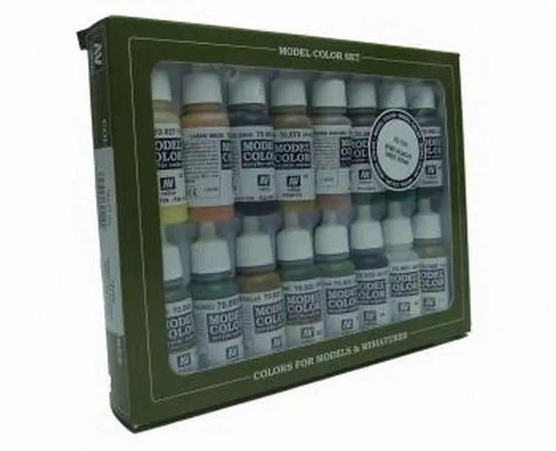 Vallejo Model Color - WWII Allies Set box and contents