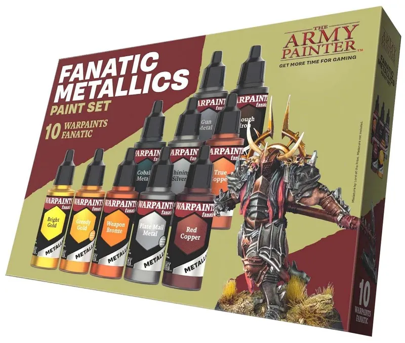 Warpaints Fanatic Metallics Paint Set box and contents